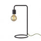 Industrial Matte Black Finish Metal Desk Lamp with Vintage Edison Bulb By Homeroots | Desk Lamps | Modishstore