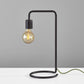 Industrial Matte Black Finish Metal Desk Lamp with Vintage Edison Bulb By Homeroots | Desk Lamps | Modishstore - 2