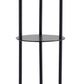 Black Wood Finish Floor Lamp with Circular Storage Shelves By Homeroots | Floor Lamps | Modishstore - 2