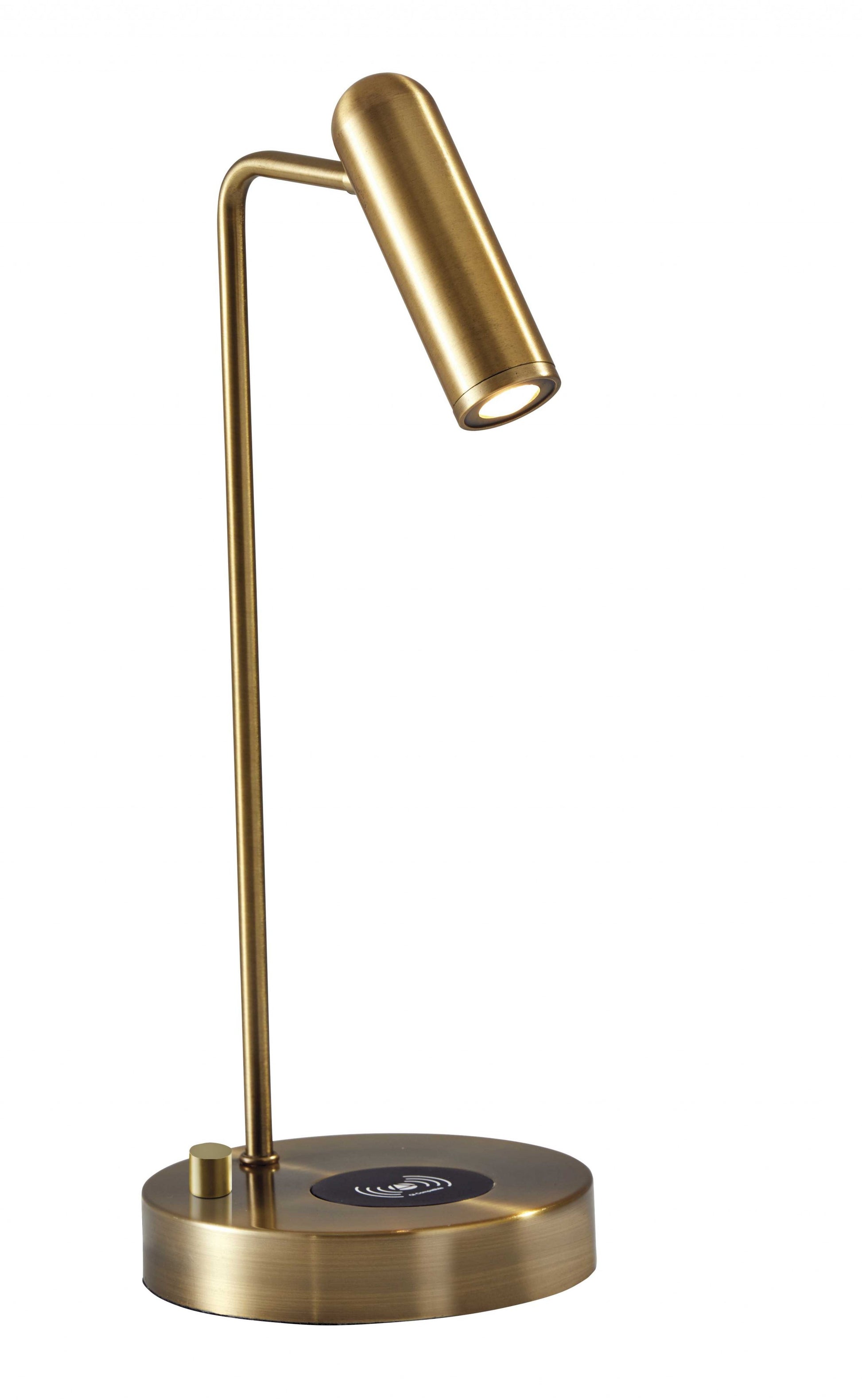 Ultra Sleek Brass Metal LED Desk Lamp | Desk Lamps | Modishstore