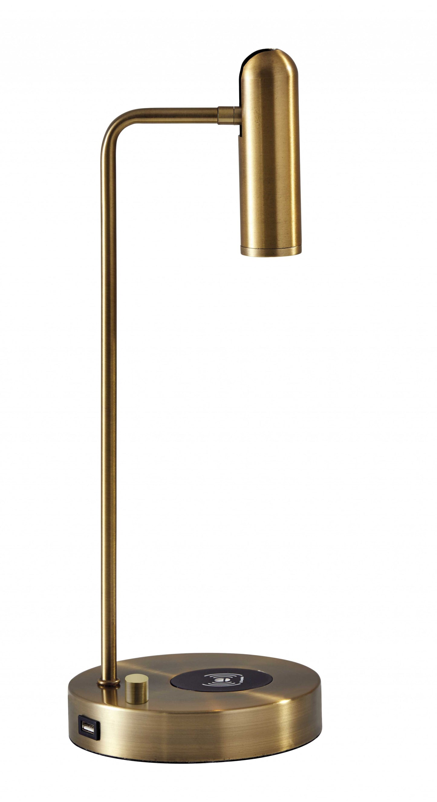 Ultra Sleek Brass Metal LED Desk Lamp | Desk Lamps | Modishstore - 2