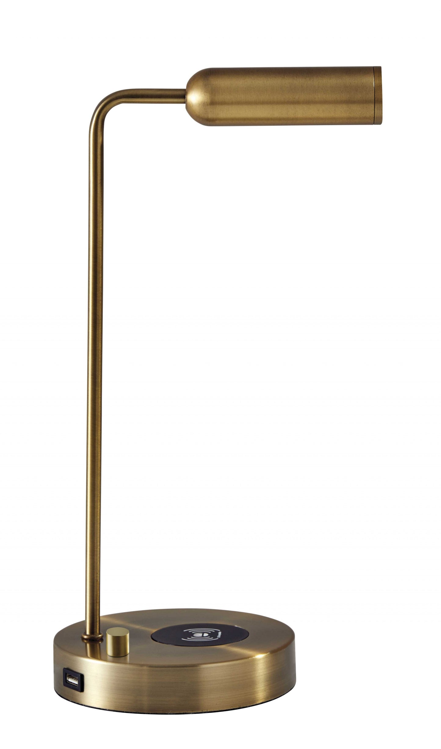 Ultra Sleek Brass Metal LED Desk Lamp | Desk Lamps | Modishstore - 4