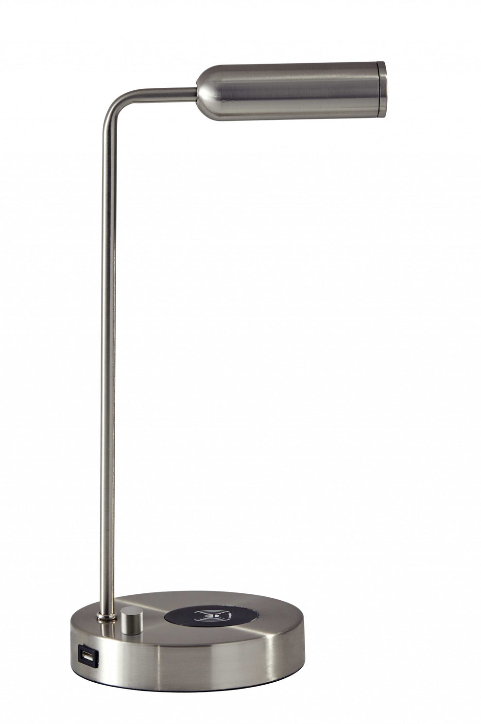 Ultra Sleek Brushed Steel Metal LED Desk Lamp | Desk Lamps | Modishstore - 2