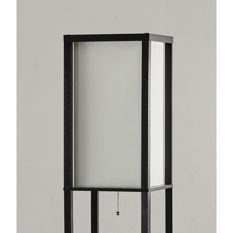 H Sleek Column Style Floor Lamp with Storage By Homeroots | Floor Lamps | Modishstore - 3