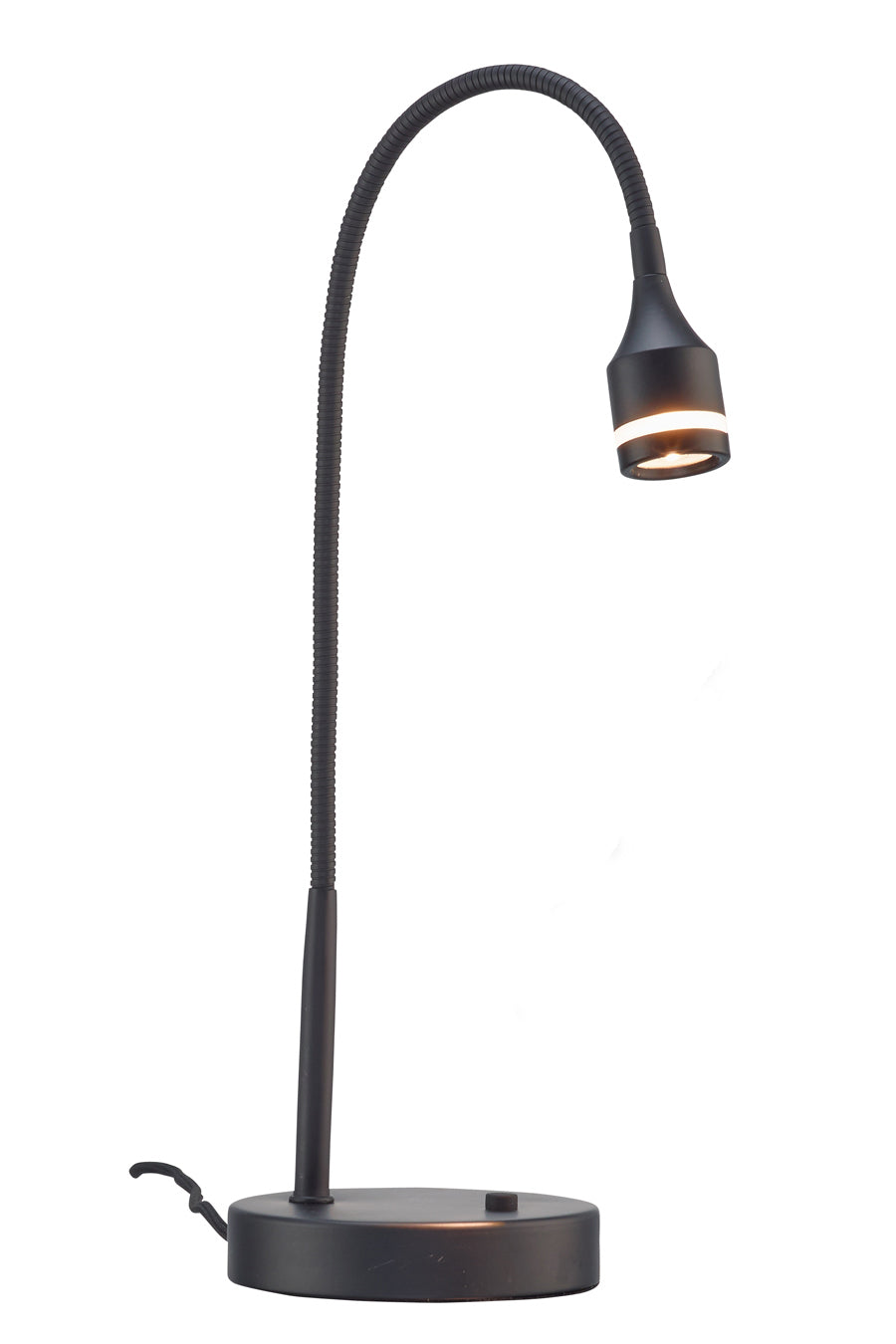 Matte Black Metal LED Adjustable Desk Lamp | Desk Lamps | Modishstore