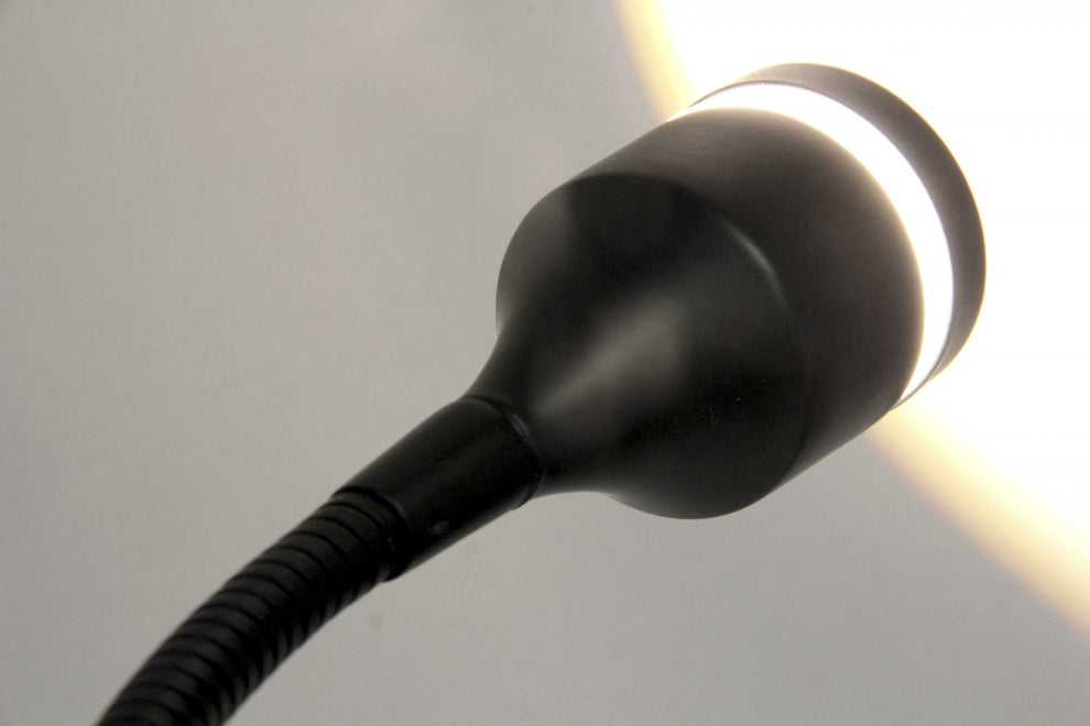 Matte Black Metal LED Adjustable Desk Lamp | Desk Lamps | Modishstore - 2
