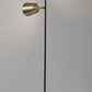 Black Metal Floor Lamp with Adjustable Antique Brass Shades By Homeroots | Floor Lamps | Modishstore - 2