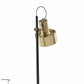 Matte Black Pole with Adjustable Jumbo Antique Brass Metal Shade Retro Desk Lamp By Homeroots | Desk Lamps | Modishstore - 2