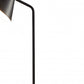 Matte Black Metal Floor Lamp with Wireless Charging Task Shelf By Homeroots - 372632