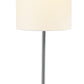 Black Nickel Finish Metal Tall White Shade Table Lamp By Homeroots | Table Lamps | Modishstore - 2