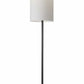 Dramatic Floor Lamp Bell Shaped Base in Black Nickel Finish Metal By Homeroots | Floor Lamps | Modishstore - 3