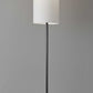 Dramatic Floor Lamp Bell Shaped Base in Black Nickel Finish Metal By Homeroots | Floor Lamps | Modishstore