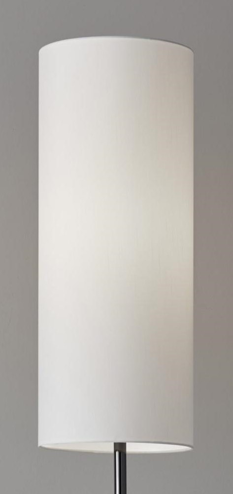 Dramatic Floor Lamp Bell Shaped Base in Black Nickel Finish Metal By Homeroots | Floor Lamps | Modishstore - 2