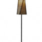 Tall Sculptural Twist Floor Lamp with Black Cane Stick And Natural Paper Shade By Homeroots | Floor Lamps | Modishstore