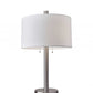 Classic Brushed Steel Metal Table Lamp By Homeroots | Table Lamps | Modishstore