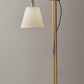 Natural Wood Floor Lamp with Adjustable Hinged Arm By Homeroots | Floor Lamps | Modishstore