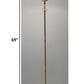 Brass Metal Floor Lamp By Homeroots | Floor Lamps | Modishstore - 3