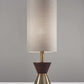 Brass Wood Metal Diabolo Table Lamp By Homeroots | Table Lamps | Modishstore