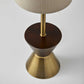 Brass Wood Metal Diabolo Table Lamp By Homeroots | Table Lamps | Modishstore - 3