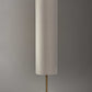 Brass Wood Diabolo Floor Lamp with Tall Textured Beige Shade By Homeroots | Floor Lamps | Modishstore - 3