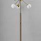 Orbital Sphere Brass Metal LED Floor Lamp By Homeroots | Floor Lamps | Modishstore - 2