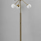 Orbital Sphere Brass Metal LED Floor Lamp By Homeroots | Floor Lamps | Modishstore