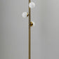 Swirled Sphere Brass Metal LED Floor Lamp By Homeroots | Floor Lamps | Modishstore - 2