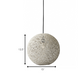Groovy Rattan String Shade Large Pendant Light By Homeroots | Pendant Lamps | Modishstore - 3