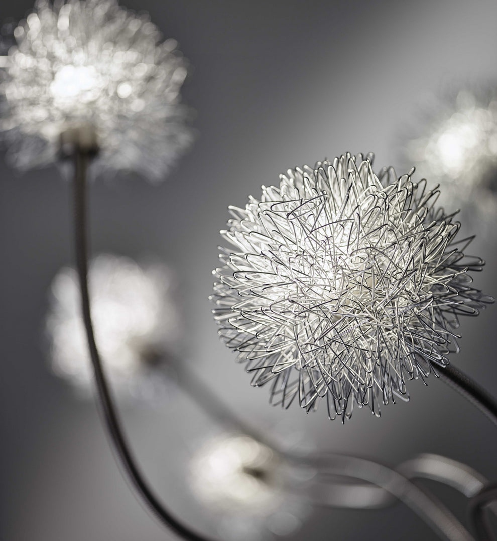 Aluminum Dandelion Floor Lamp By Homeroots | Floor Lamps | Modishstore - 3