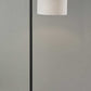 Black Metal Floor Lamp with Cement Accent Base By Homeroots | Floor Lamps | Modishstore - 2