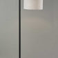 Black Metal Floor Lamp with Cement Accent Base By Homeroots | Floor Lamps | Modishstore
