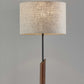 Sculptural Wood Black Metal Table Lamp By Homeroots | Table Lamps | Modishstore