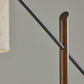 Sculptural Wood Floor Lamp with Adjustable Black Metal Arm By Homeroots | Floor Lamps | Modishstore - 3
