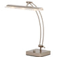 Wide Angle Adjustable Brushed Steel Metal LED Desk Lamp By Homeroots | Desk Lamps | Modishstore