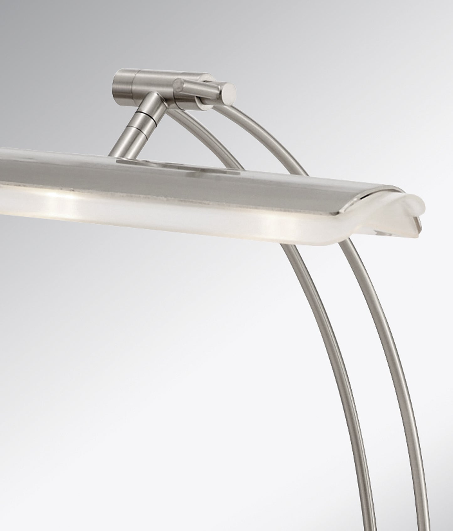 Wide Angle Adjustable Brushed Steel Metal LED Desk Lamp By Homeroots | Desk Lamps | Modishstore - 2