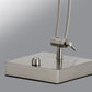 Wide Angle Adjustable Brushed Steel Metal LED Desk Lamp By Homeroots | Desk Lamps | Modishstore - 3