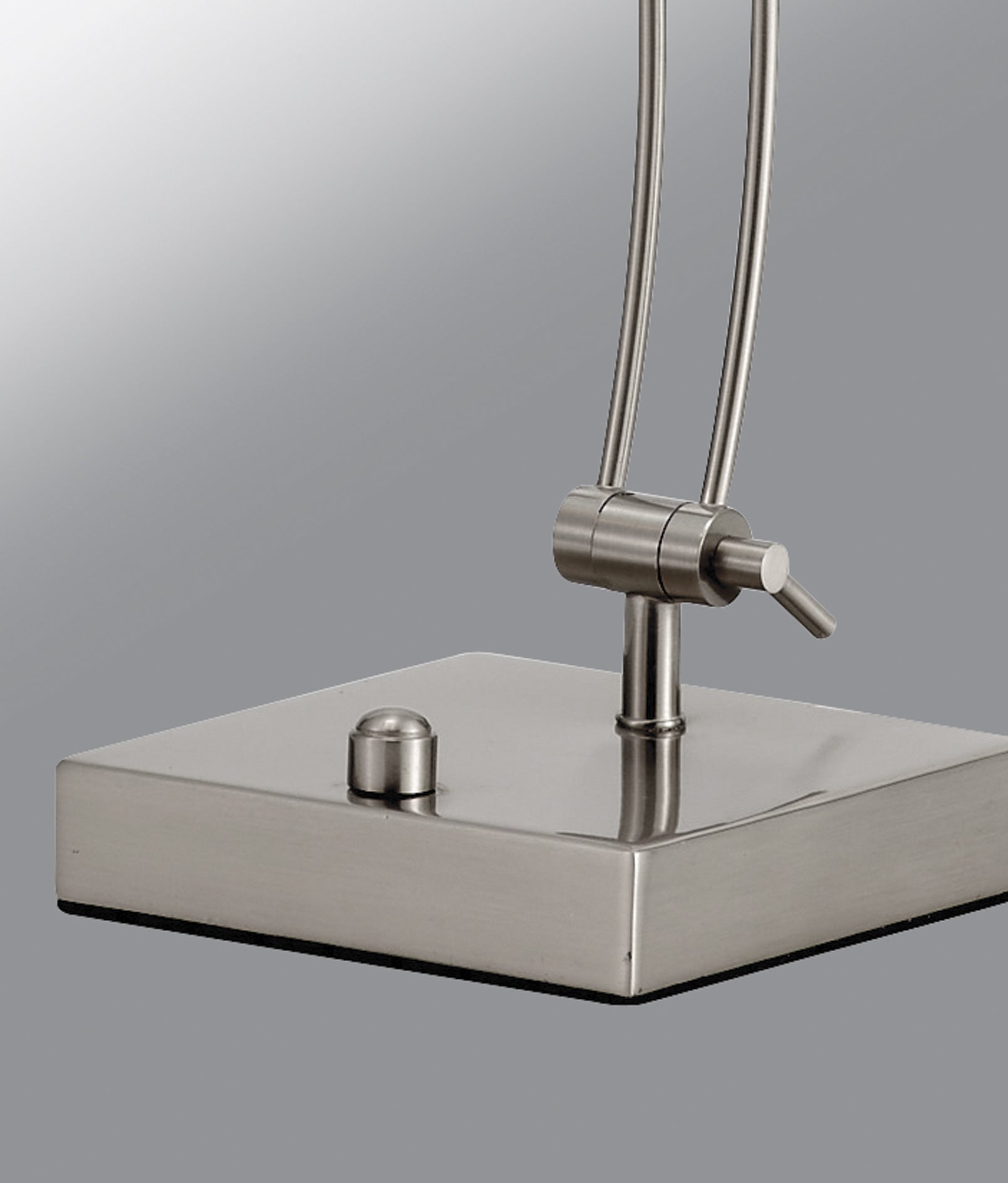 Wide Angle Adjustable Brushed Steel Metal LED Desk Lamp By Homeroots | Desk Lamps | Modishstore - 3