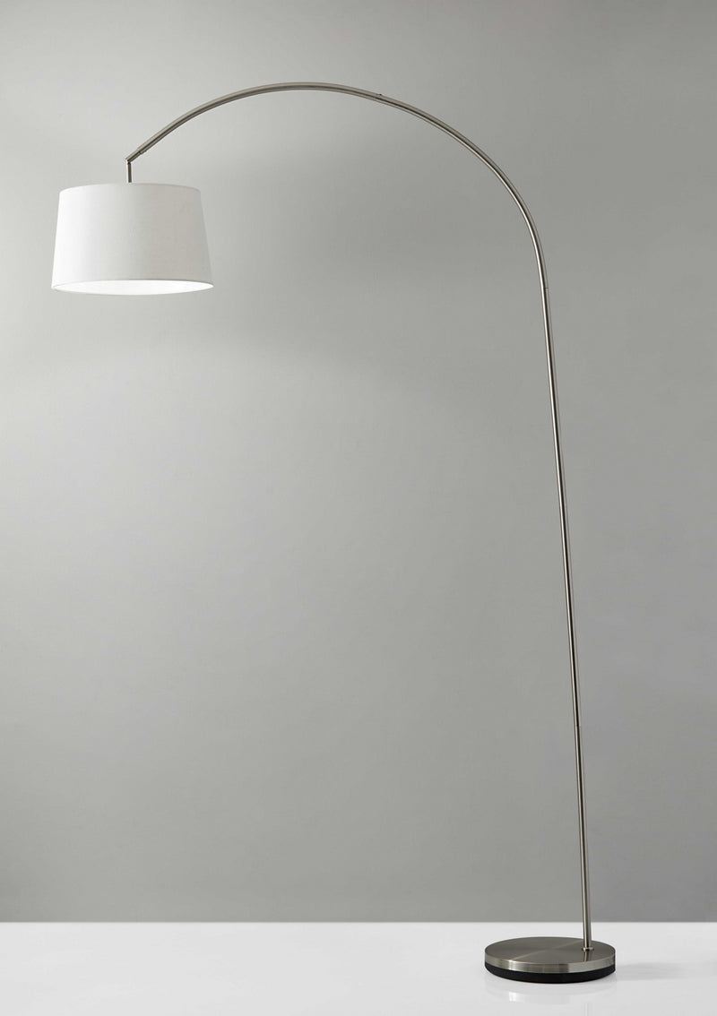 Sweeping Curve Floor Lamp in Black Metal | Floor Lamps | Modishstore - 2