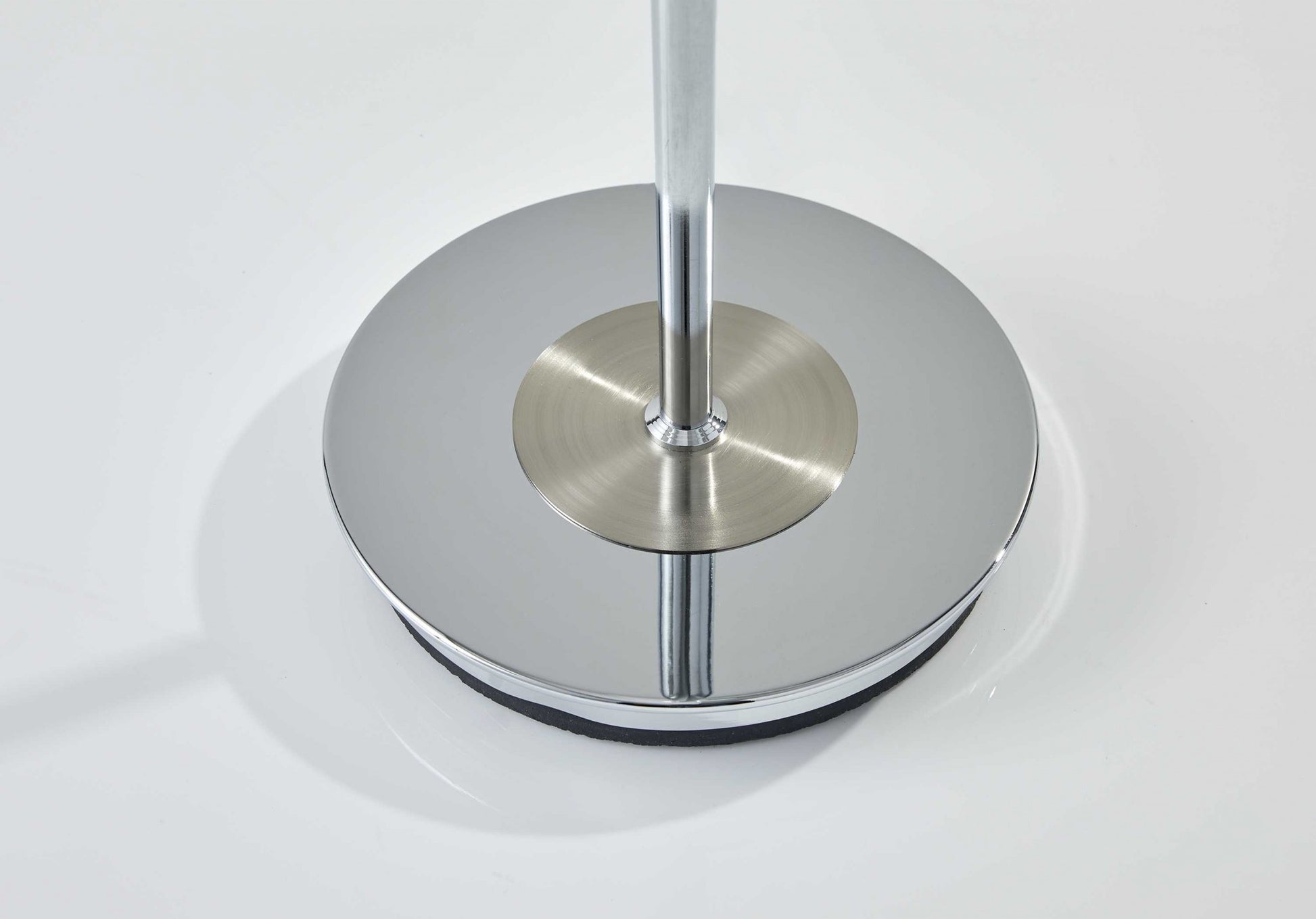 Modern Chrome Thick Pole Torchiere Floor Lamp | Floor Lamps | Modishstore - 3