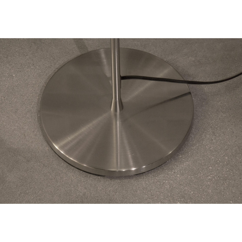 Brushed steel Metal W Torchiere By Homeroots - 372752 | Floor Lamps | Modishstore - 3