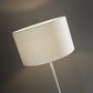 White on White Metal Floor Lamp By Homeroots | Floor Lamps | Modishstore - 3
