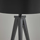 Treble Black Metal Table Lamp By Homeroots | Table Lamps | Modishstore - 2