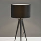 Treble Black Metal Table Lamp By Homeroots | Table Lamps | Modishstore - 3