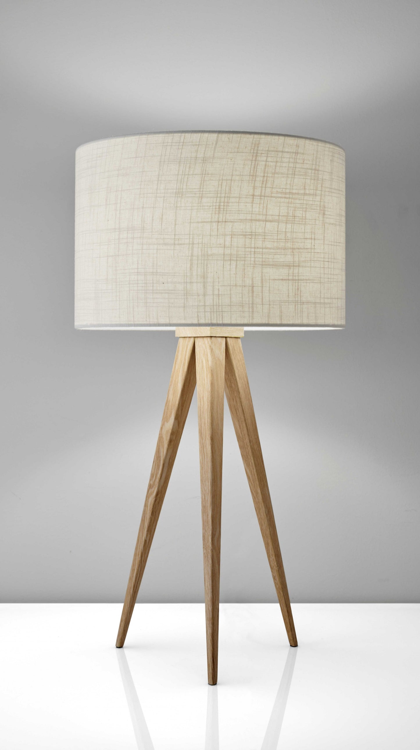 Treble Natural Wood Table Lamp By Homeroots | Table Lamps | Modishstore