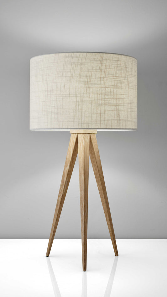 Treble Natural Wood Table Lamp By Homeroots | Table Lamps | Modishstore