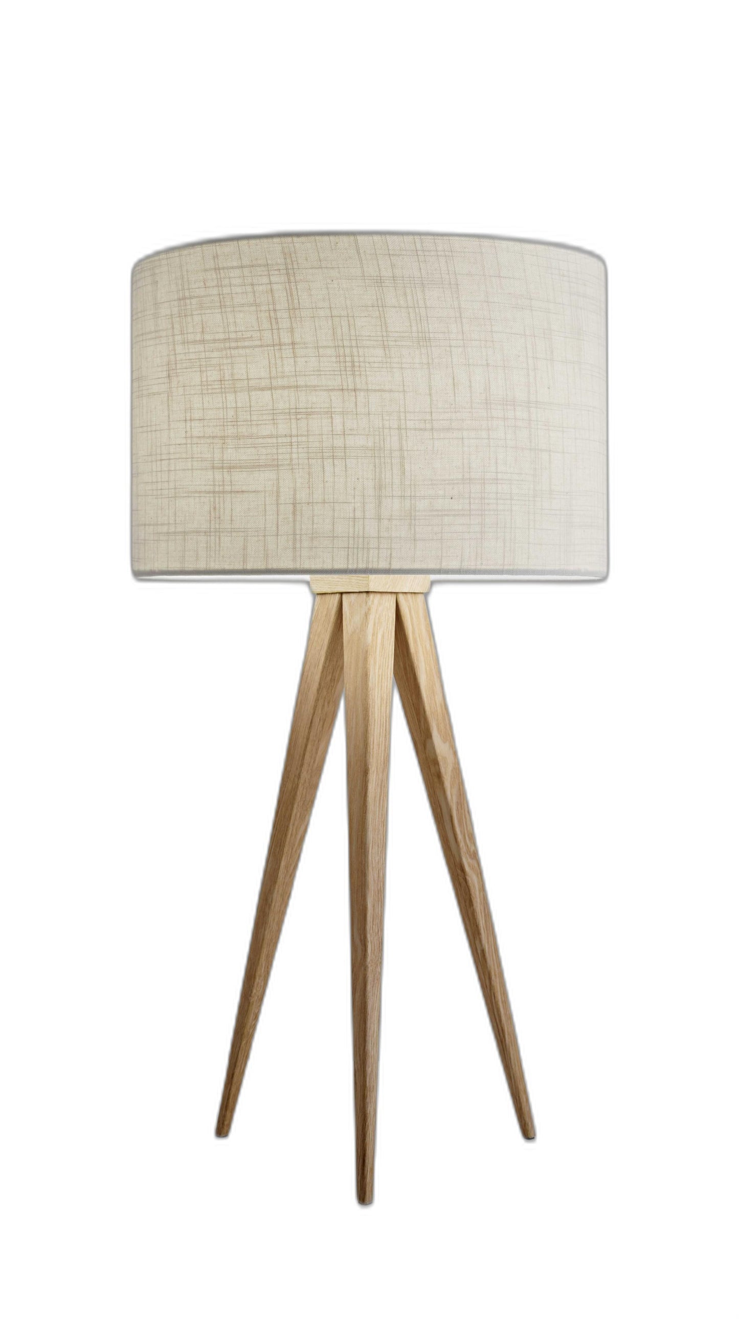 Treble Natural Wood Table Lamp By Homeroots | Table Lamps | Modishstore - 2