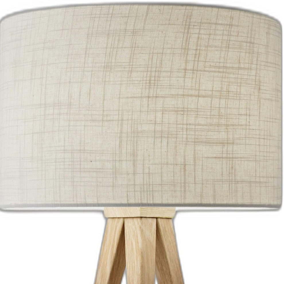 Treble Natural Wood Table Lamp By Homeroots | Table Lamps | Modishstore - 3