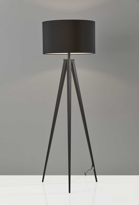 Treble Floor Lamp Three Black Metal Legs By Homeroots | Floor Lamps | Modishstore