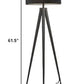 Treble Floor Lamp Three Black Metal Legs By Homeroots | Floor Lamps | Modishstore - 5