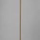Tailored Shiny Brass Metal Torchiere with Bright Illumination